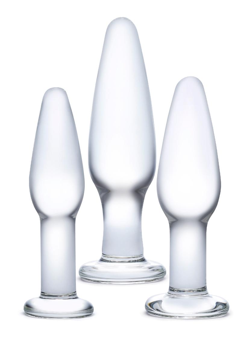 Gläs 3PC Anal Training Set Hand-Blown Glass