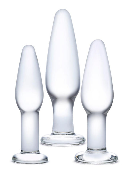 Gläs 3PC Anal Training Set Hand-Blown Glass