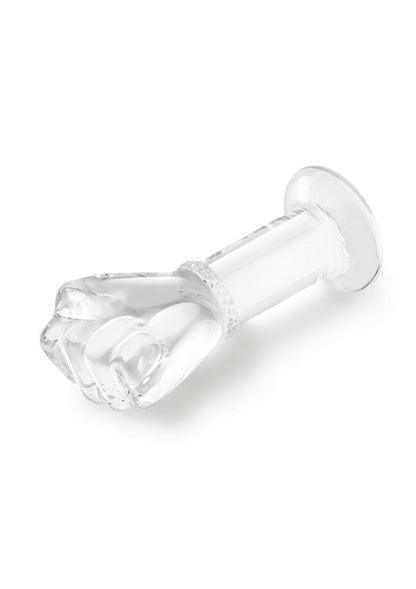 Glas 5" Glass Fist Butt Plug  Handblown With Satin Storage