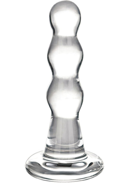 Gläs 4 Inch Triple Play Hand Blown Beaded Glass Butt Plug