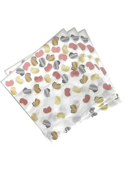 Glitterati Boobie Party Napkins 8 Multicolor Napkins for Adult Parties