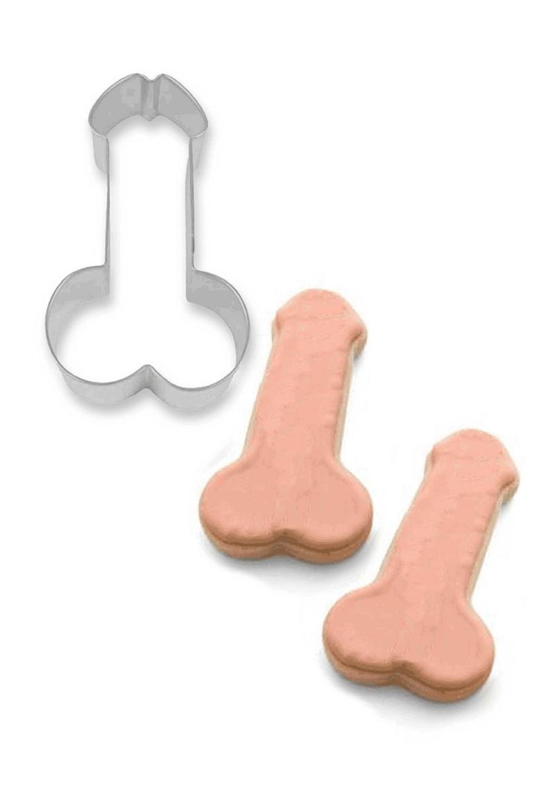 Glitterati Penis Shaped Cookie Cutter Fun Food-Grade Stainless Steel