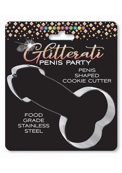 Glitterati Penis Shaped Cookie Cutter Fun Food-Grade Stainless Steel