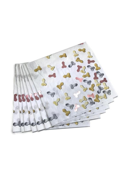 Glitterati Penis Party Napkins Fun And Sparkling Adult Party Napkins