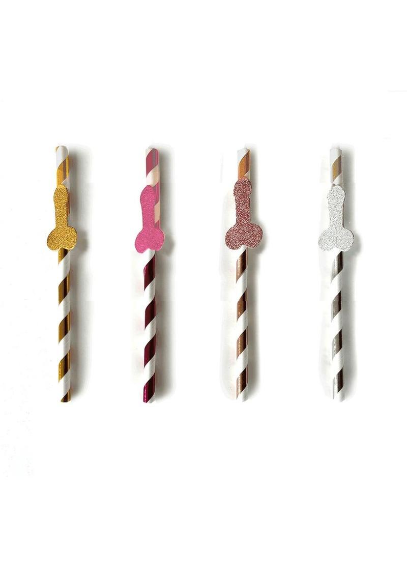 Glitterati Penis Party 8-Pack Celebration Straws Perfect for Parties