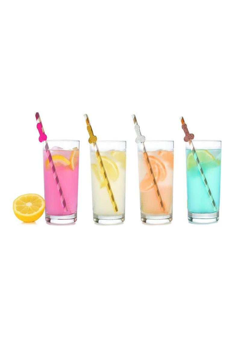 Glitterati Penis Party Straws