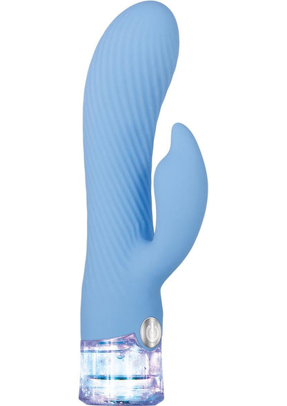 Glitteriffic Rechargeable Silicone Light-Up Rabbit Vibrator