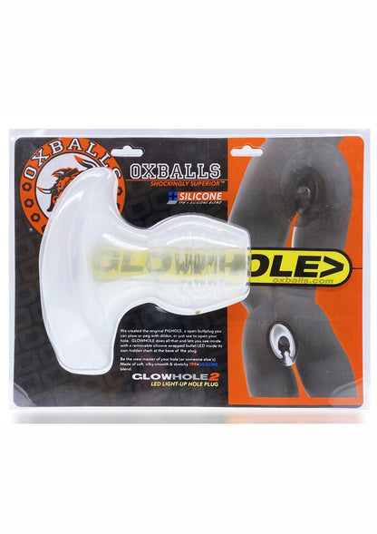 Oxballs Glowhole 2 Light Up Hollow Silicone Butt Plug