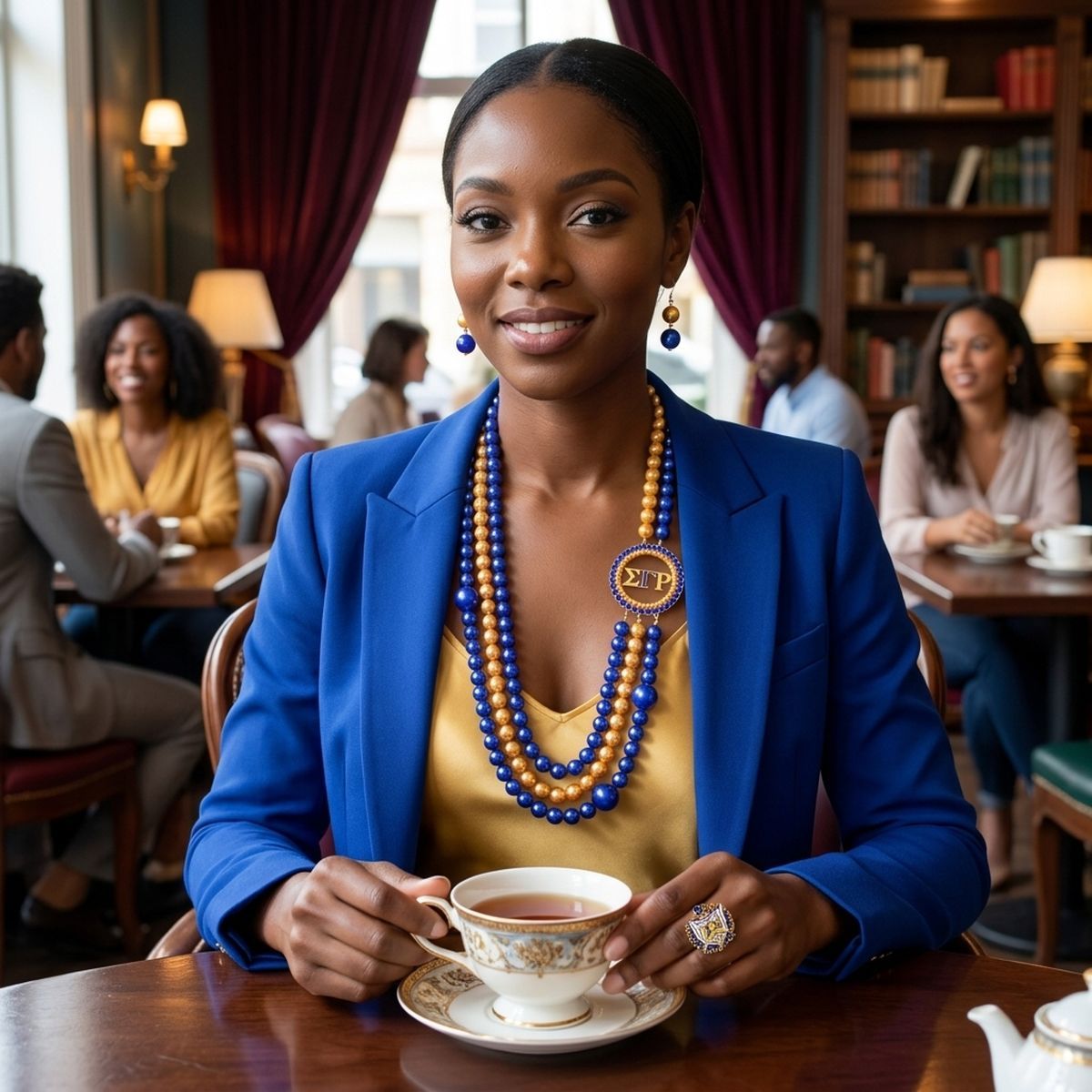 SGRho Mixed Pearl Gold Necklace