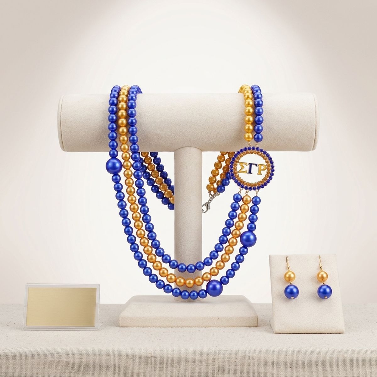 SGRho Mixed Pearl Gold Necklace