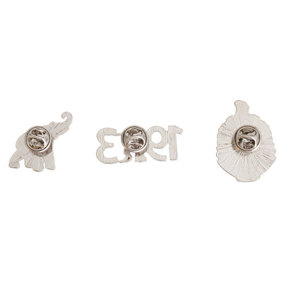 Delta Sigma Theta Sorority 3-Piece Pin Set – Shield, Elephant &amp; Date