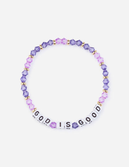 God is Good Letter Bracelet