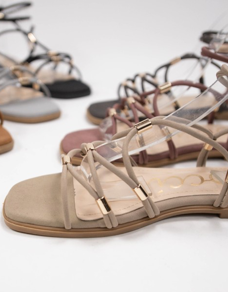 Macy Gladiator Sandal - Taupe
