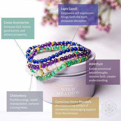 Luck &amp; Success Bracelet Set, Pack of 4