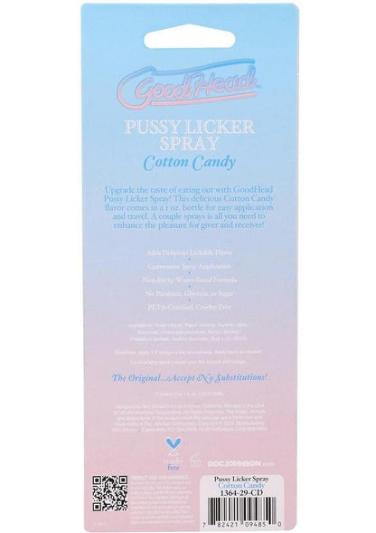 GoodHead Pussy Licker Spray Cotton Candy Flavor