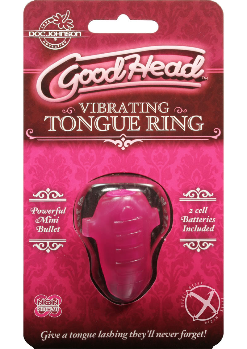 GoodHead Vibrating Tongue Ring Powerful Vibrations For Oral Pleasure