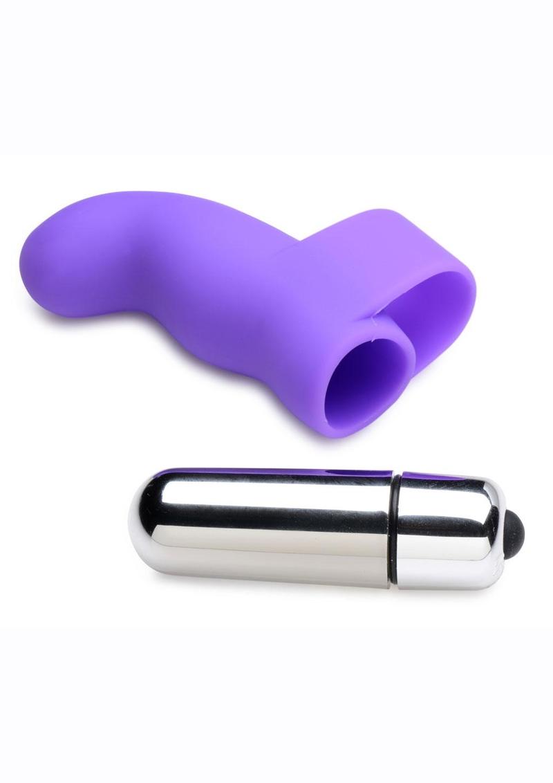 Thrill-Her Silicone Bumpy Gossip Finger Vibrator