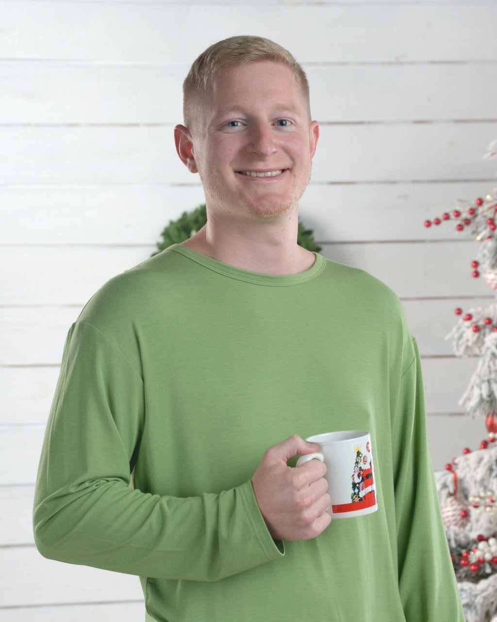 Men's Green Pajama Set