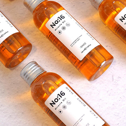 Sinoz Miracle Oil No:16 - Hydrating Face, Body &amp; Hair Oil | Anti-Aging, Sensitive Skin &amp; Dry Skin Treatment | Botanical Oil Complex