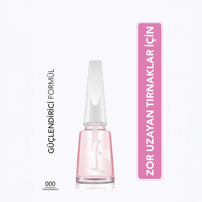 Flormar Max Length Nail Base Coat 000 Transparent for Growth