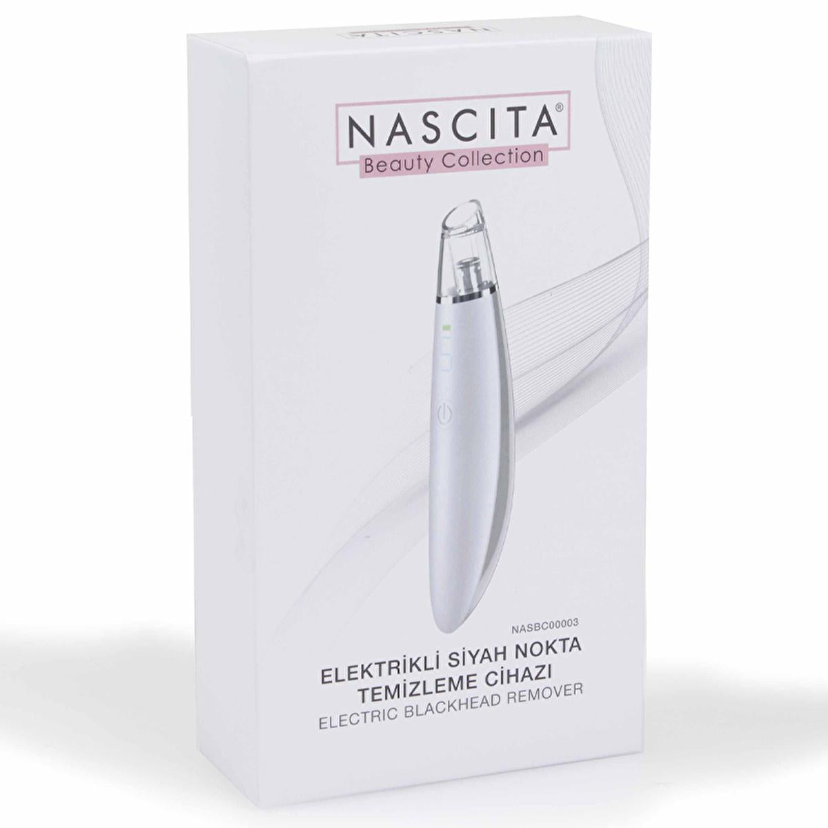 Nascita Electric Blackhead Remover Device - Portable Facial Suction with 5 Interchangeable Heads &amp; Adjustable Suction Power