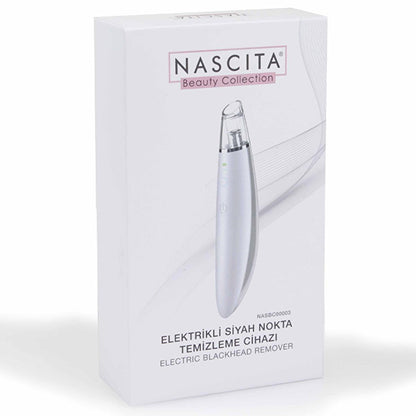 Nascita Electric Blackhead Remover Device - Portable Facial Suction with 5 Interchangeable Heads &amp; Adjustable Suction Power