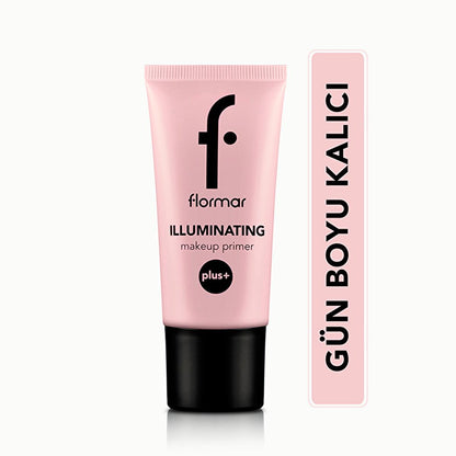 Flormar Illuminating Primer Plus - Hydrating Makeup Primer for Radiant Finish, Green Tea &amp; Acai Extracts