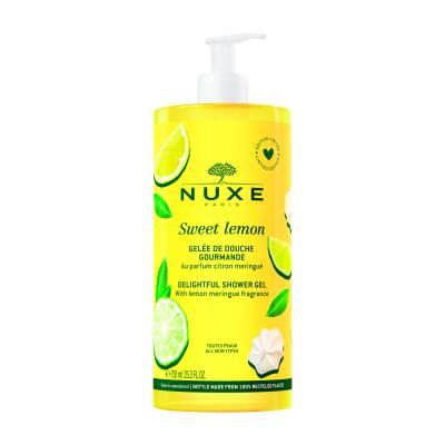 Nuxe Sweet Lemon Delightful Shower Gel: Refreshing &amp; Fragrant - 750ml Large Size for Long Lasting Use