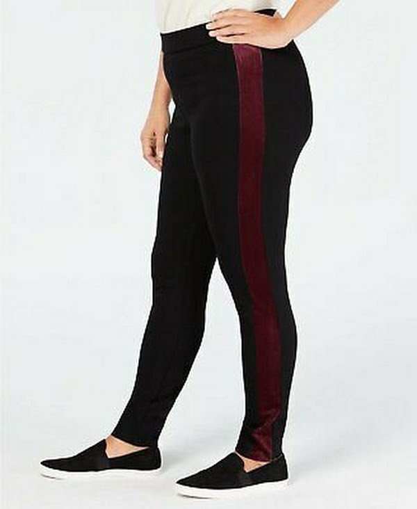 Style &amp; Co. Womens Plus Mid Rise Comfort Waist Leggings