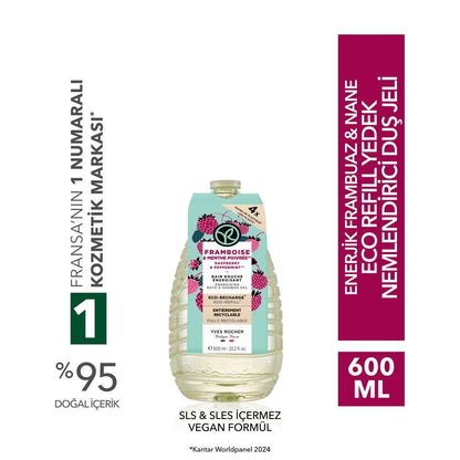Eco Refill Energizing Raspberry &amp; Mint Shower Gel 500ml