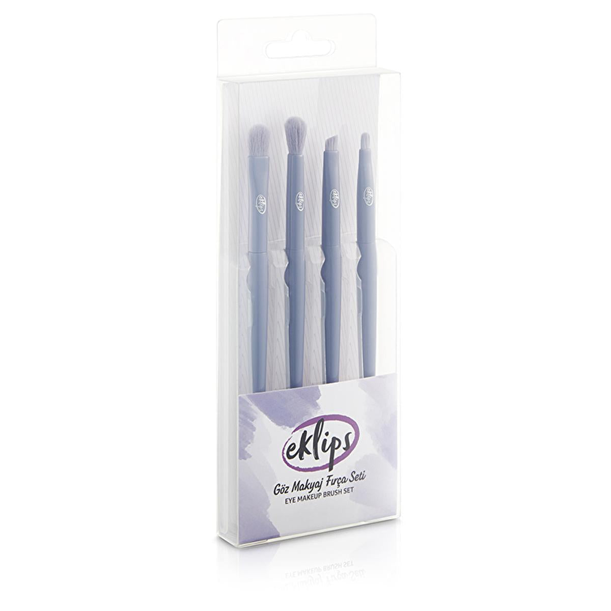 Eklips 4-Piece Synthetic Eye Makeup Brush Set for Professional Results