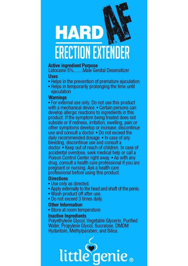 Hard AF Erection Enhancer for Him 1.5oz Cream for Enhanced Pleasure