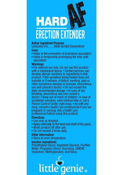 Hard AF Erection Enhancer for Him 1.5oz Cream for Enhanced Pleasure