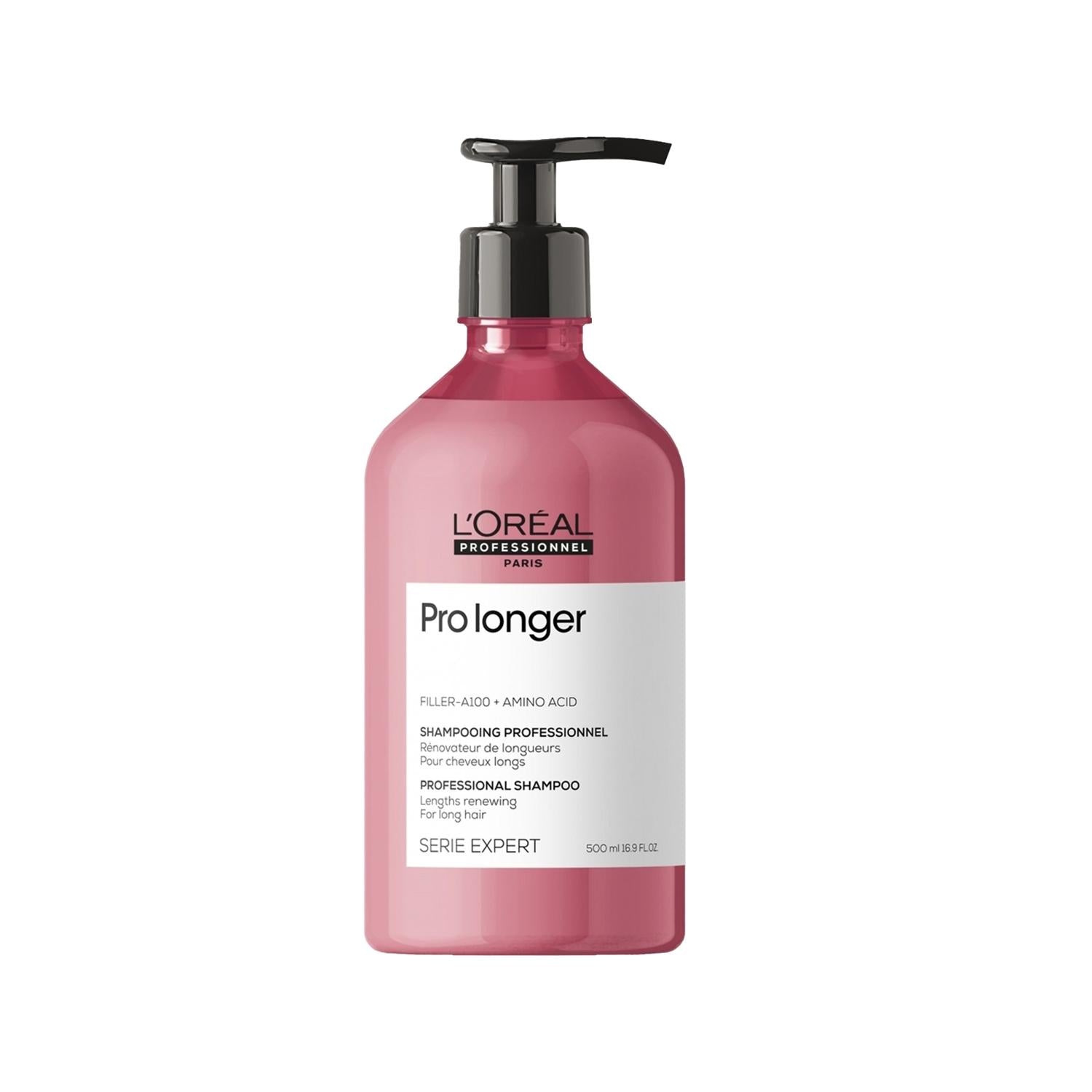 Loreal Professionnel Paris Pro Longer Shampoo - Nourishing &amp; Strengthening Hair Care for Damaged Hair, 500ml