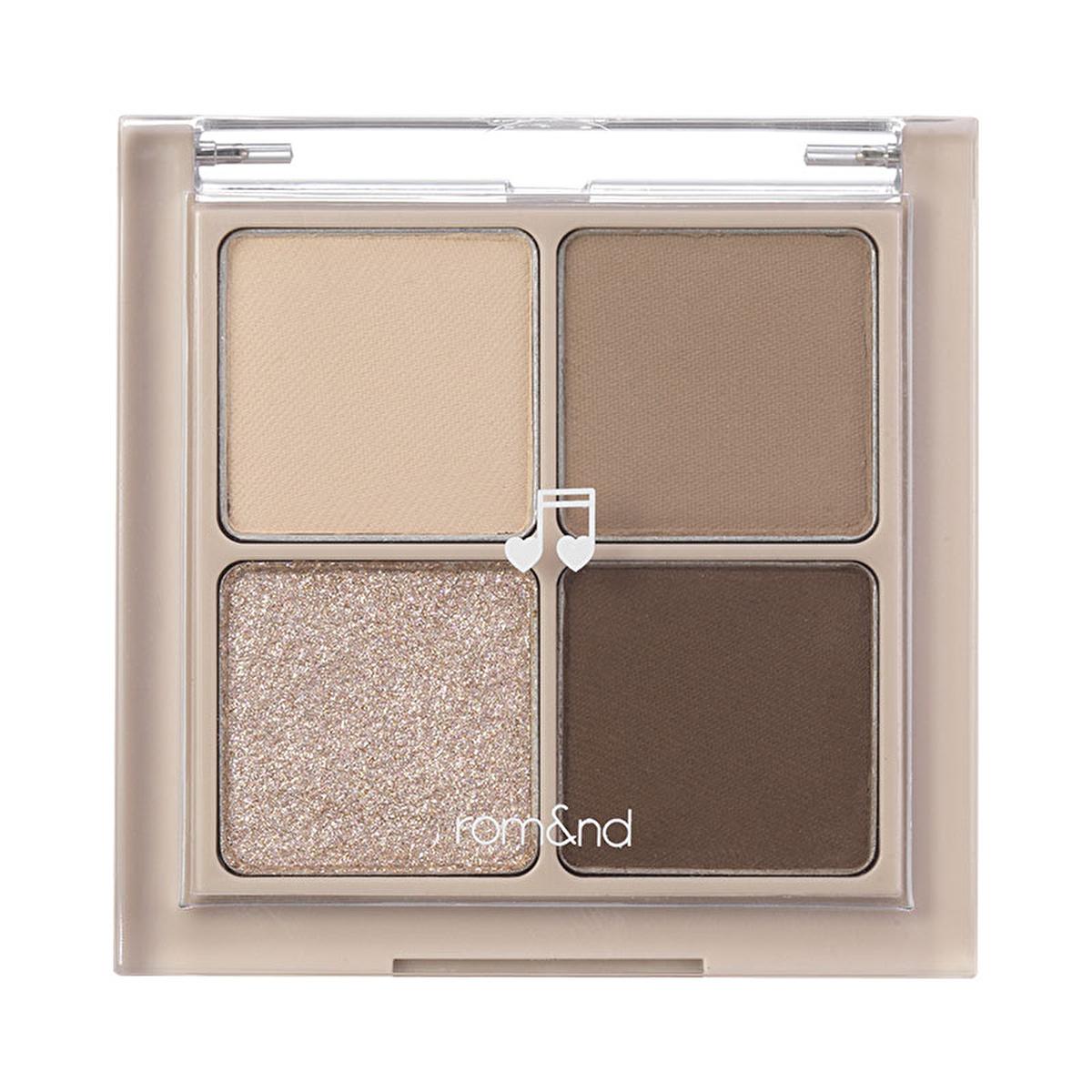 rom&amp;nd Better Than Eyes Eyeshadow Palette M02 Dry Buckwheat - Long-Lasting Eyeshadow Palette for Everyday Natural Look