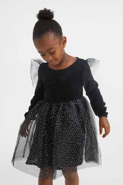 H&amp;M Chenille and Tulle Dress, Size 7–8