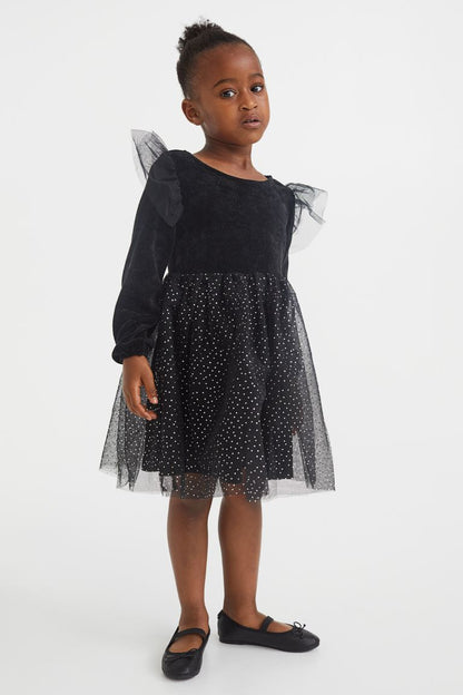 H&amp;M Chenille and Tulle Dress, Size 7–8