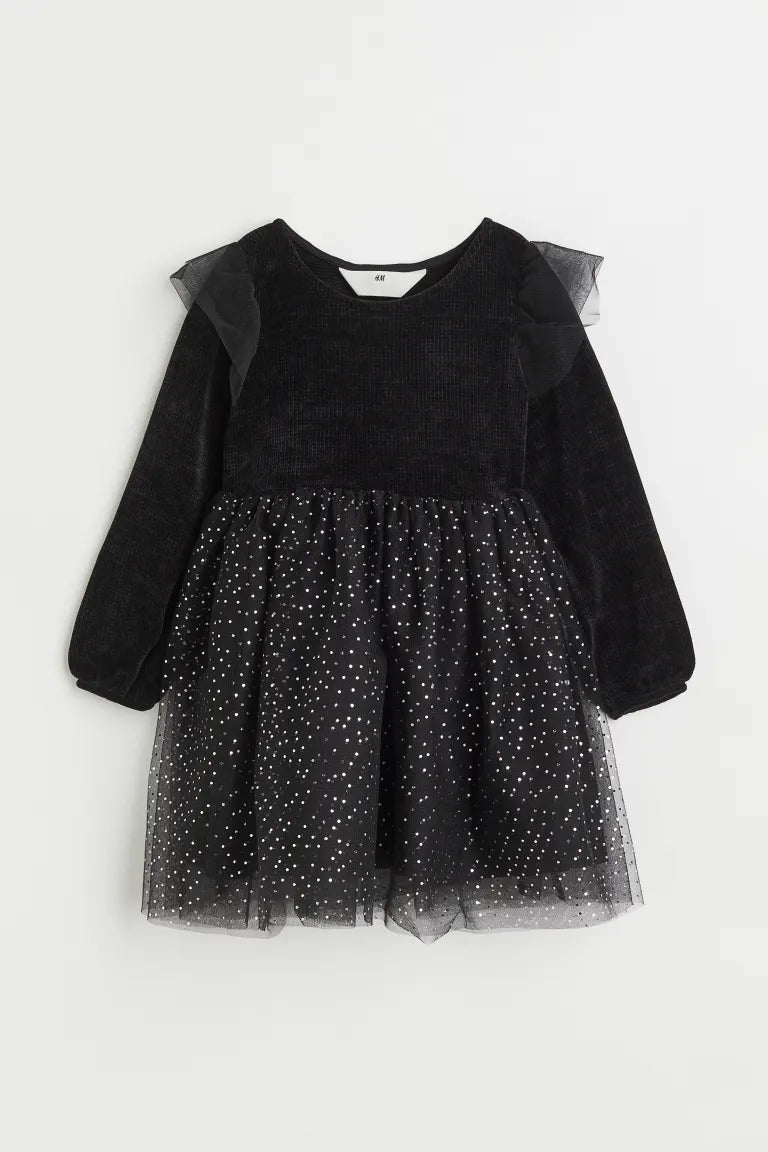 H&amp;M Chenille and Tulle Dress, Size 7–8