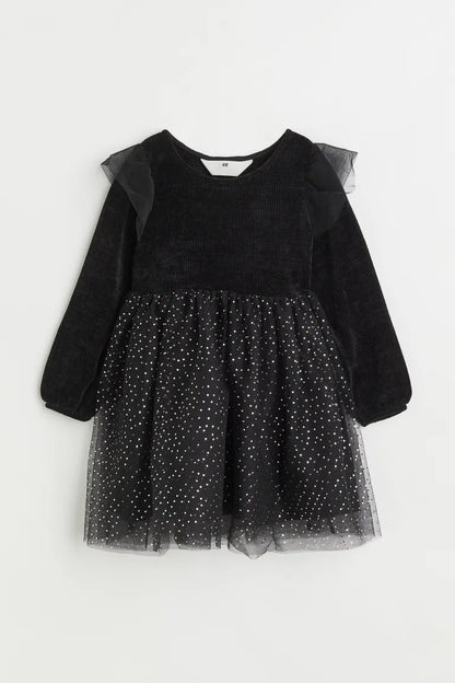 H&amp;M Chenille and Tulle Dress, Size 7–8