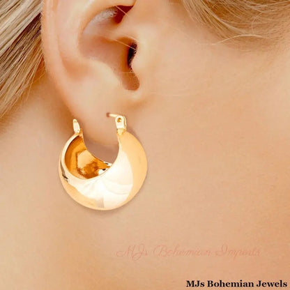 Hoop 14K Gold Mini Ball Earrings for Women