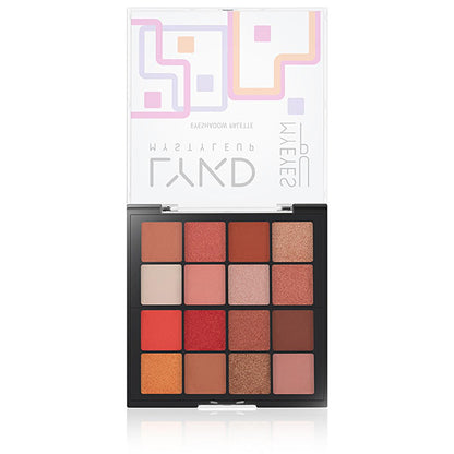 LYKD 300 Peachy Vibes Eyeshadow Palette: 16 Matte &amp; Shimmer Colors, High Pigment, Blendable Makeup Palette for Stunning Eye Looks