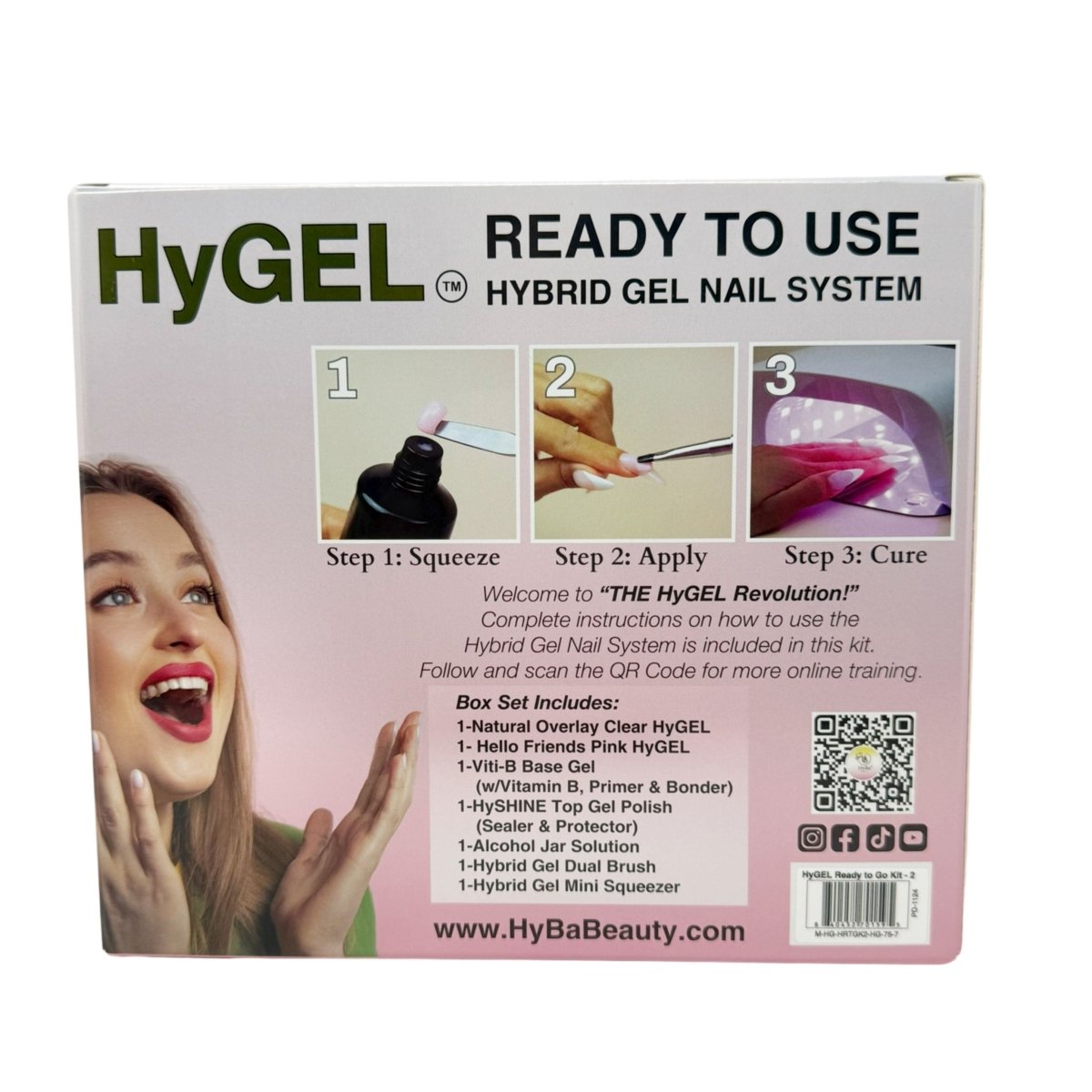 HyGEL® Hybrid DIY Home or Professional Gel Nail System - Ready Kit 