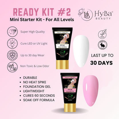 HyGEL® Hybrid DIY Home or Professional Gel Nail System - Ready Kit 