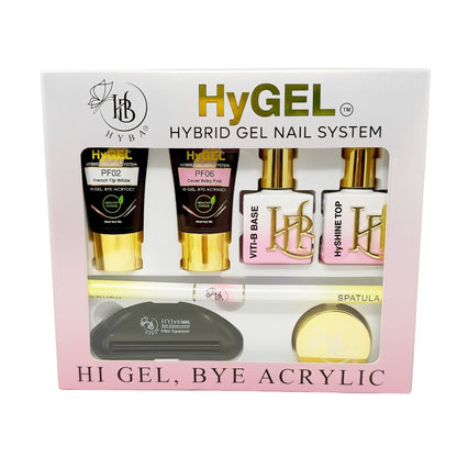 HyGEL® Hybrid DIY Home or Professional Gel Nail System - Ready Kit 
