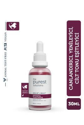 The Purest Solutions Exfoliating Facial Peeling - AHA BHA Exfoliant with Tasmanian Pepper &amp; Hyaluronic Acid - 1.01 fl oz