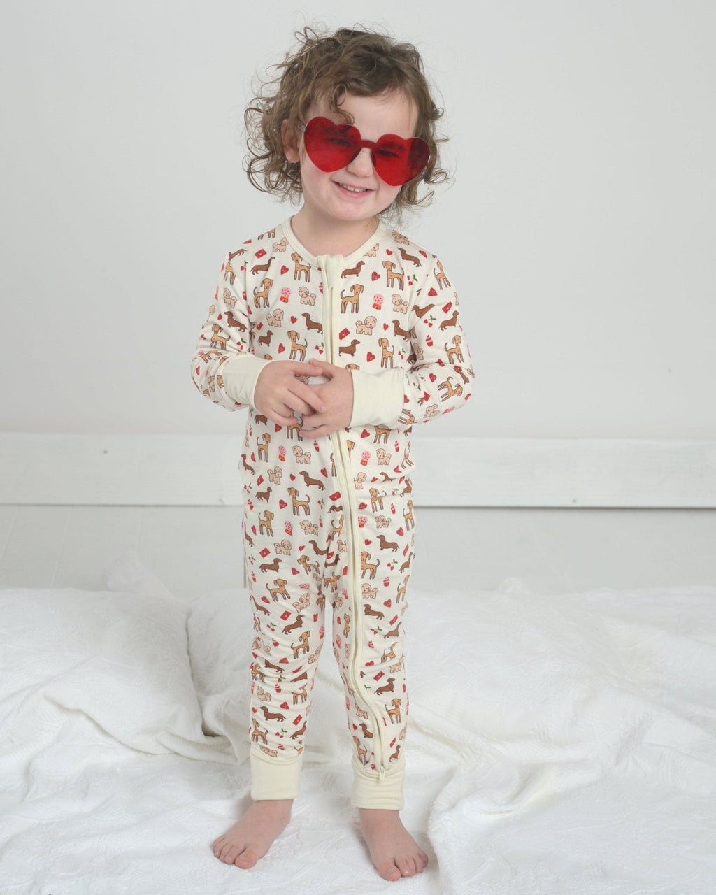 Puppy Love Bamboo Romper