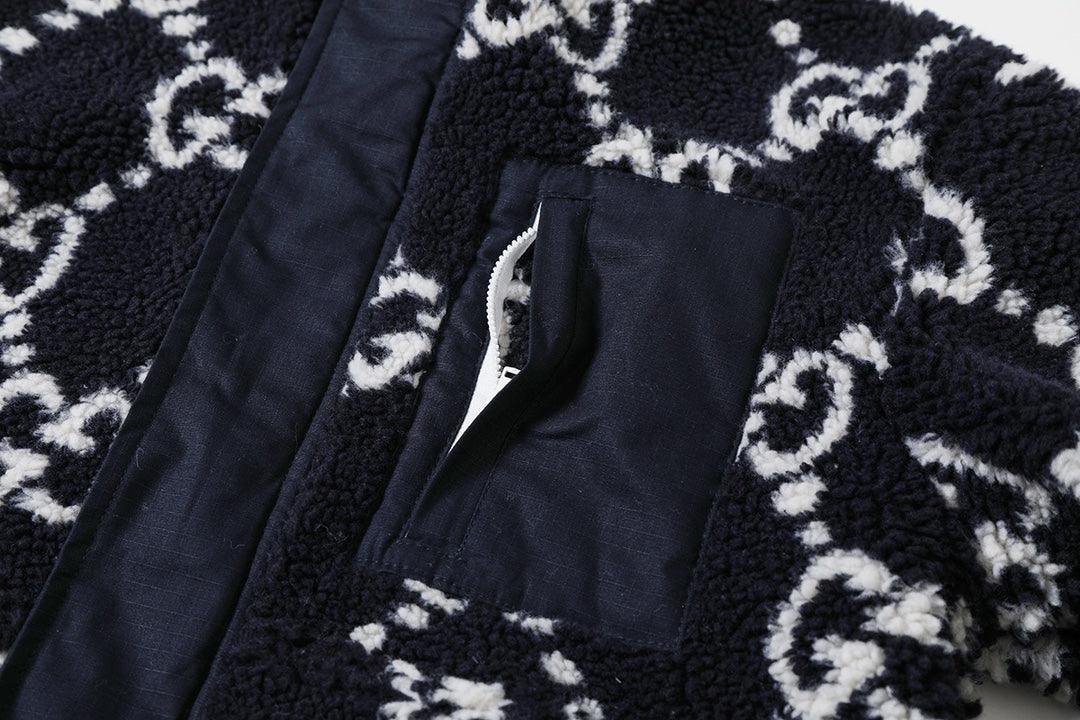 Gucci GG Fuzzy Fabric Jacquard Jacket &