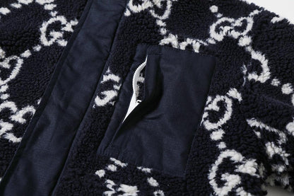Gucci GG Fuzzy Fabric Jacquard Jacket &