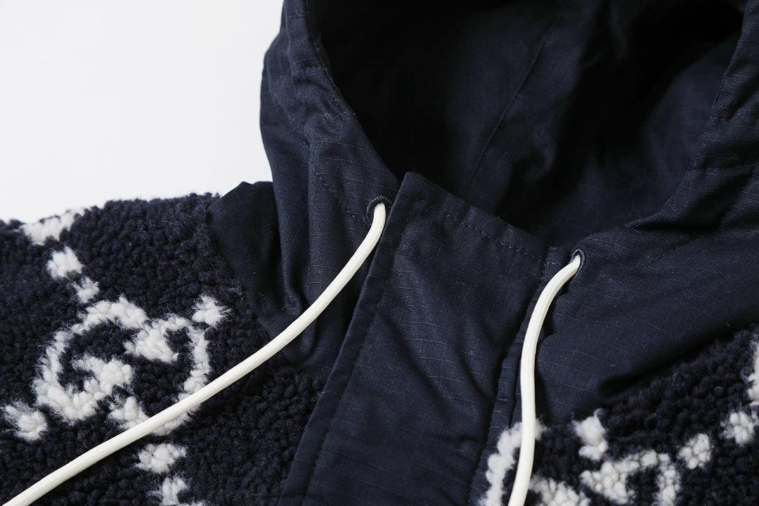 Gucci GG Fuzzy Fabric Jacquard Jacket &