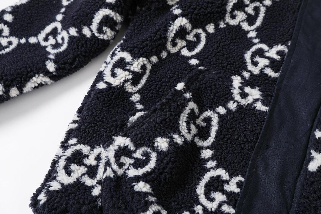 Gucci GG Fuzzy Fabric Jacquard Jacket &